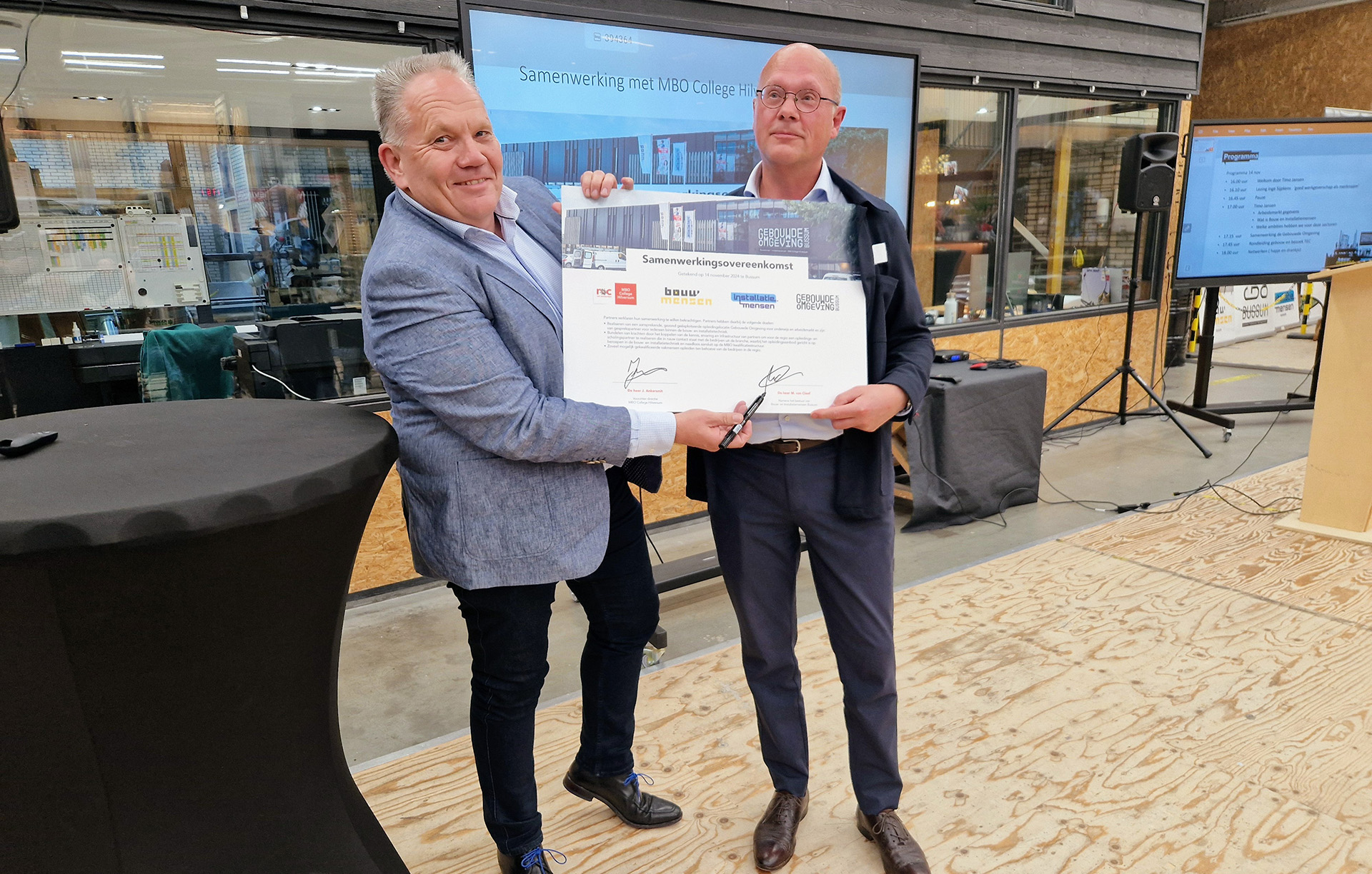 Samenwerking MBO College Hilversum en Bouw- en Installatiemensen versterkt toekomst van technische vakmensen in de regio